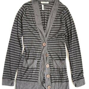 Charlotte Russe Long Gardigan Junior Large Gray St